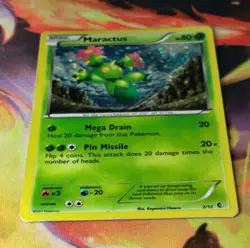 Maractus 2/12 DMG Confetti Holo 2011 McDonald's 2011 Black & White Pokemon Card - Image 2