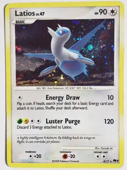 PROMO HOLO Latios 4/17 PL - POP SERIES 7 Pokemon Card - $2 Combined Shipping - Image 1