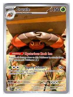 Pokemon TCG - Crustle - SV10: Destined Rivals 186/182 Illustration Rare - Image 1