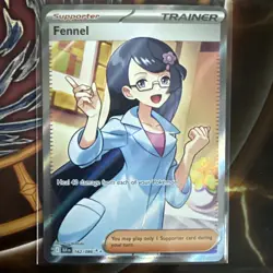 Pokemon TCG Black Bolt Fennel Super Rare Card 162/086 SV Near Mint Condition - Image 1