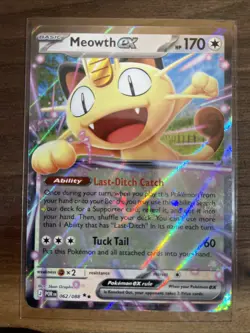 Meowth ex 62/88 Double Rare Pokemon Perfect Order ME03 - Image 1