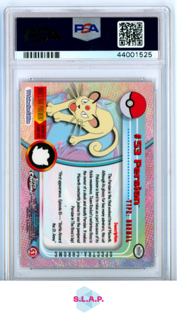 PERSIAN POKEMON T.V.-SPECTRA TOPPS CHROME POKEMON T.V. 2000 53 PSA 10 - Image 2