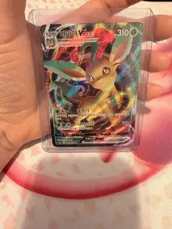 Pokemon Leafeon VMAX Eevee Heroes Ultra Rare Full Art Holo Korean Card - Image 1