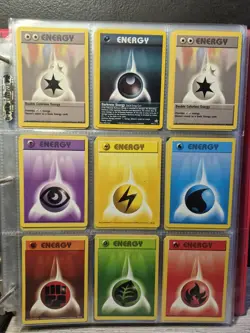 Pokemon Card TCG Base Set Shadowless & Rare Energy 9 Card Lot WOTC LP-NM - Image 1