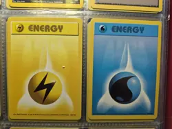 Pokemon Card TCG Base Set Shadowless & Rare Energy 9 Card Lot WOTC LP-NM - Image 4