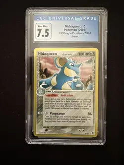 Pokemon TCG Nidoqueen Delta Species 2006 EX Dragon Frontiers 7/101 Holo CGC 7.5 - Image 1