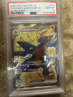 Pokemon destined rivals Cynthia’s Garchomp Ex Ultra Rare Psa 10 - Image 1