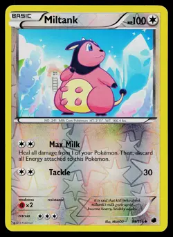 Pokemon Card Plasma Freeze Miltank 93/116 Uncommon Reverse Holo - Image 1
