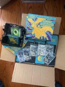 NO PACKS Pokemon TCG 6 Ascended Heroes Opened ETBs WITH PROMO CARDS N’S ZEKROM - Image 1