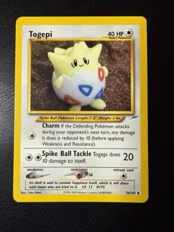 2002 Pokemon - Togepi #56/105 - Neo Destiny Unlimited - Uncommon - NM - Image 1