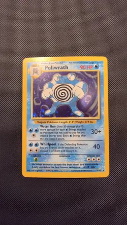 Poliwrath 13/102 Base Set Holo Rare Pokemon Card WOTC 1999 LP Vintage - Image 1