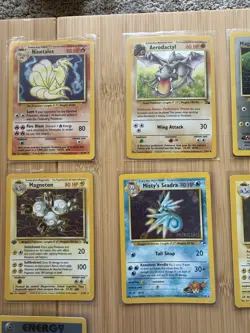 11 Vintage All Halo Pokemon Card Lot Ninetales Persian 1st Edition Magneton - Image 3