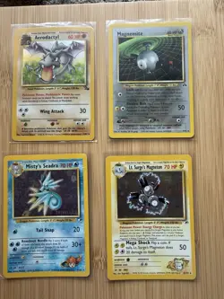 11 Vintage All Halo Pokemon Card Lot Ninetales Persian 1st Edition Magneton - Image 4