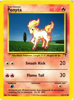 Pokemon TCG Ponyta 87/110 Legendary Collection Regular Common VLP - Image 1