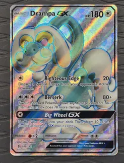 Drampa GX (Full Art) 142/145 SM Guardians Rising Ultra Rare Pokemon Card - Image 1