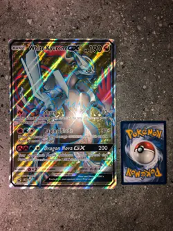 Pokemon TCG White Kyurem GX SM141 Full Art Black Star Promo JUMBO / OVERSIZE - Image 3