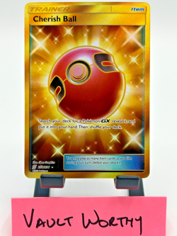 2019 Pokemon Sun & Moon Unified Minds #250 Cherish Ball Full Art Secret Trainer - Image 1