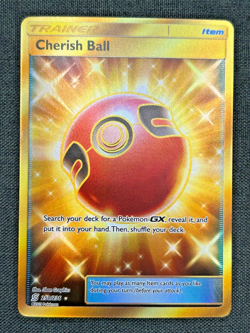 2019 Pokemon Sun & Moon Unified Minds #250 Cherish Ball Full Art Secret Trainer - Image 3