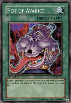 Pot Of Avarice - Super Rare 1st Edition EEN-EN037 - HP - YuGiOh - Image 1