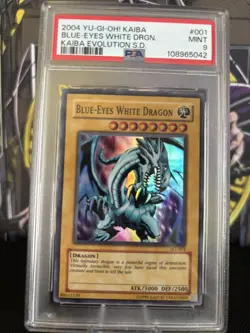 Blue-Eyes White Dragon *PSA MINT 9* SKE-001 *Super Rare* 2004 *Vintage* Yugioh - Image 2