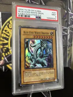 Blue-Eyes White Dragon *PSA MINT 9* SKE-001 *Super Rare* 2004 *Vintage* Yugioh - Image 3
