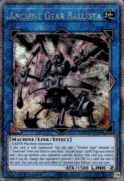 Ancient Gear Ballista - Quarter Century Secret Rare 1st Ed RA03-EN046 NM YuGiOh - Image 1
