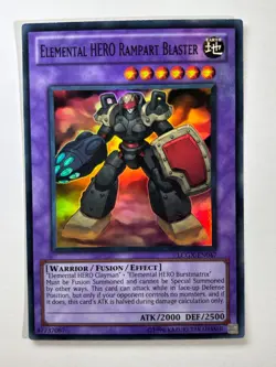 Elemental HERO Rampart Blaster LCGX-EN047 Super Rare UNL Edition YuGiOh Card NM - Image 1