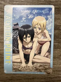 Union Arena Attack On Titan Action Point - Mikasa UE10BT/AOT-1-AP02 - English - Image 1