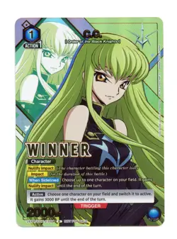 C.C. (004) (Winner) Rare Code Geass Union Arena Promotion Card UEPR/CGH-2-004 NM - Image 1