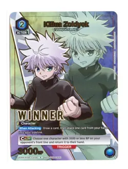 Killua Zoldyck Winner Foil R Hunter x Hunter Union Arena Promo Card HTR-1-018 NM - Image 1