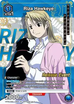 Riza Hawkeye Release - UEPR/FMA-1-050 NM - Union Arena - Image 1