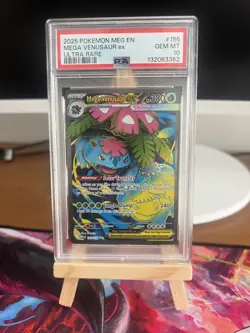 Pokemon Mega Venusaur EX 2025 Mega Evolutions Ultra Rare Card 155/132 PSA 10 - Image 1