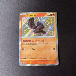 Pokemon Oricorio TCG Scarlet & Violet Paldean Fates Holo Shiny Rare Card 113/091 - Image 1