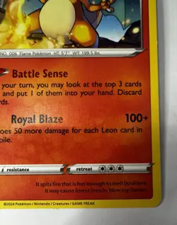 Charizard 001/015 Pokemon Card Preloved Stage 2 - Image 4