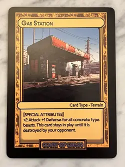 Gas Station | Terrain Card | Divorced Dads | Court of Chaos | Mint - Image 1