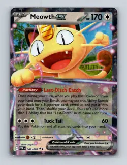 Meowth ex 062 2026 Pokemon Perfect Order Double Rare Card NM+ (a) - Image 1