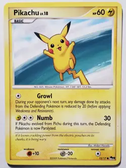 PROMO Pikachu 15/17 LP - POP SERIES 9 Pokemon Card - Midori Harada Art - Image 1