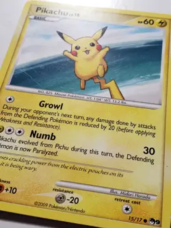 PROMO Pikachu 15/17 LP - POP SERIES 9 Pokemon Card - Midori Harada Art - Image 2