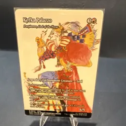 Final Fantasy MTG Kefka Palazzo Purphoros Legendary Red Creature Card - Image 1