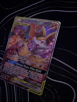 Charizard & Braixen GX Tag Team Pokemond Card. Good Condition - Image 2