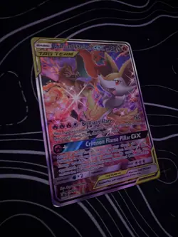 Charizard & Braixen GX Tag Team Pokemond Card. Good Condition - Image 3
