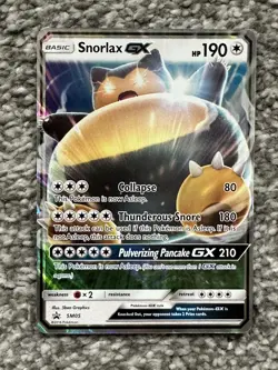 Snorlax GX SM05 Pokemon Sun Moon Promo 2016 TCG Card - Image 1