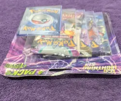 Konami Pokemon TCG Lightning Set Booster 4 Packs 1 Bonus Card check pictures - Image 2