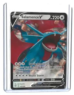 Pokemon Darkness Ablaze Sword Shield Trading Card Game Salamence V - 143/189 - Image 1