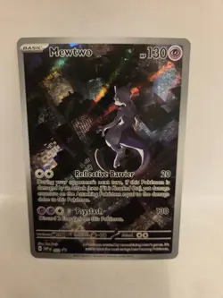 Pokemon Mewtwo SVP 052 Black Star Promo Scarlet and Violet Card - Image 1