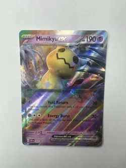 👁 Mimikyu ex SV Promos 004 Black Star Promo Card Holo 🔥 - Image 1