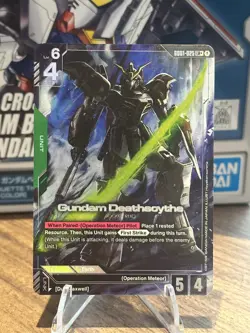 Gundam Deathscythe - LR+ Alt Art FOIL GD01-025 Gundam Card Game/Silver Boarder - Image 1