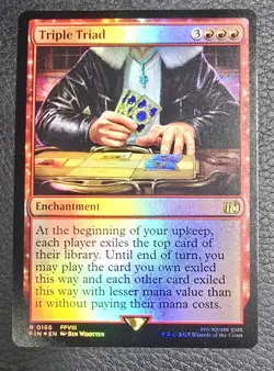 Triple Triad Final Fantasy Foil MTG NM Magic Card - Image 1