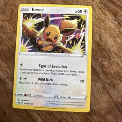 Eevee SWSH118 - Holo Rare - Sword & Shield Promo Pokemon Card NM - Image 1
