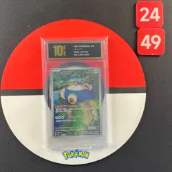 Snorlax AR SV2a-181/165 Pokemon Card Japanese Grade10 - Image 1